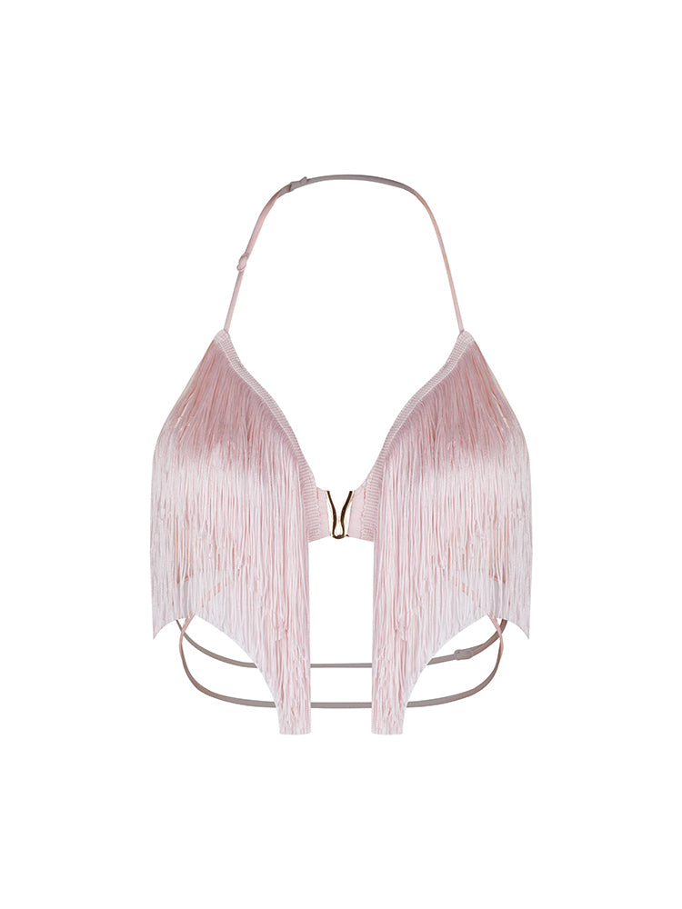 Lush Fringe Crop Top #2443