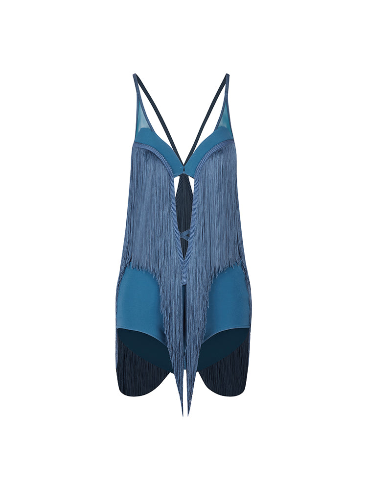 Aureole Fringe Bodysuit #2454