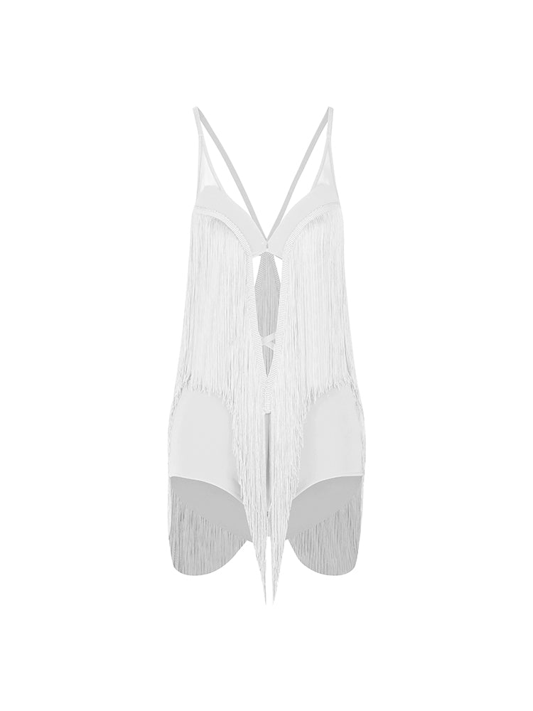 Aureole Fringe Bodysuit #2454