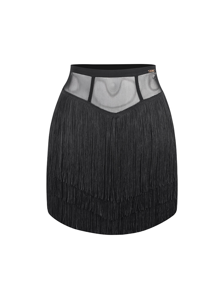 Onyx Fringe Skirt #25093