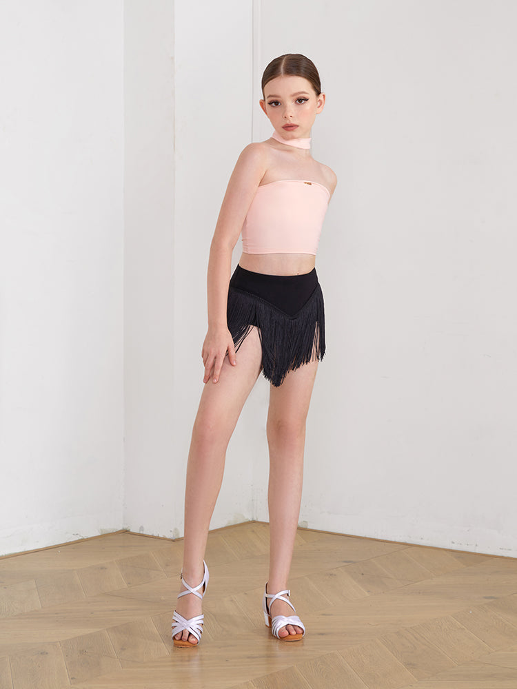 Angular Fringe Skirt Kids #2213