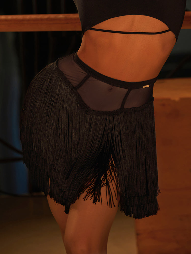 Onyx Fringe Skirt #25093