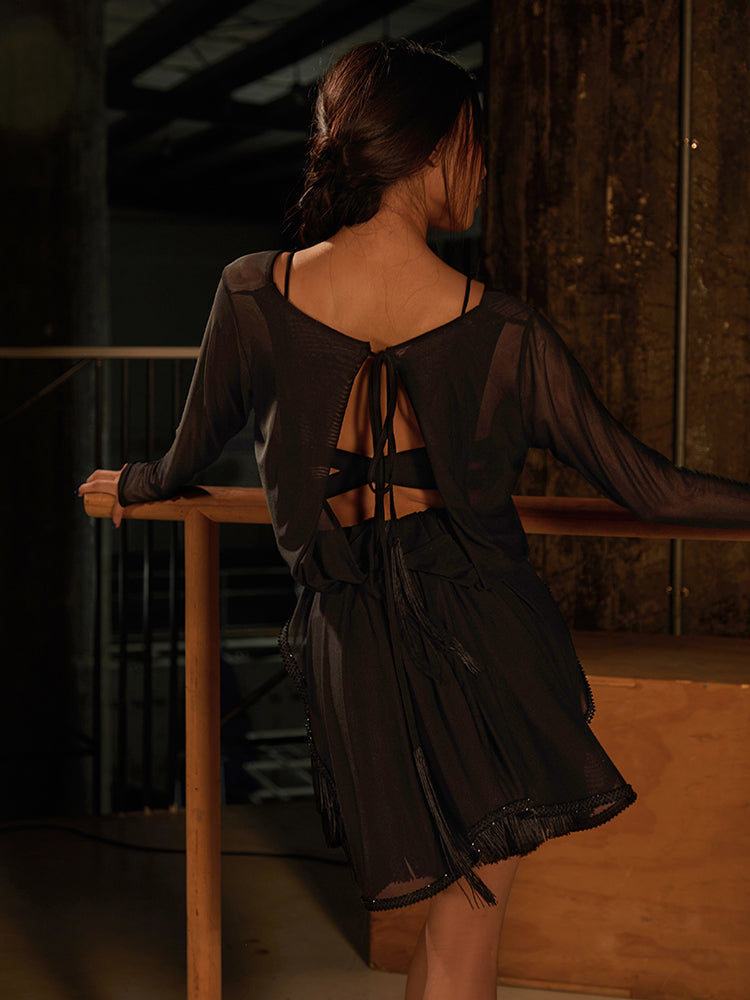 Onyx Fringe Skirt #25093