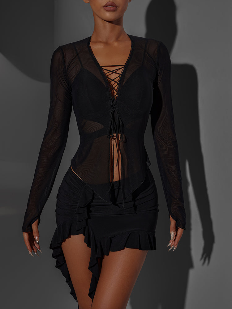 Lace Mesh Top #2360