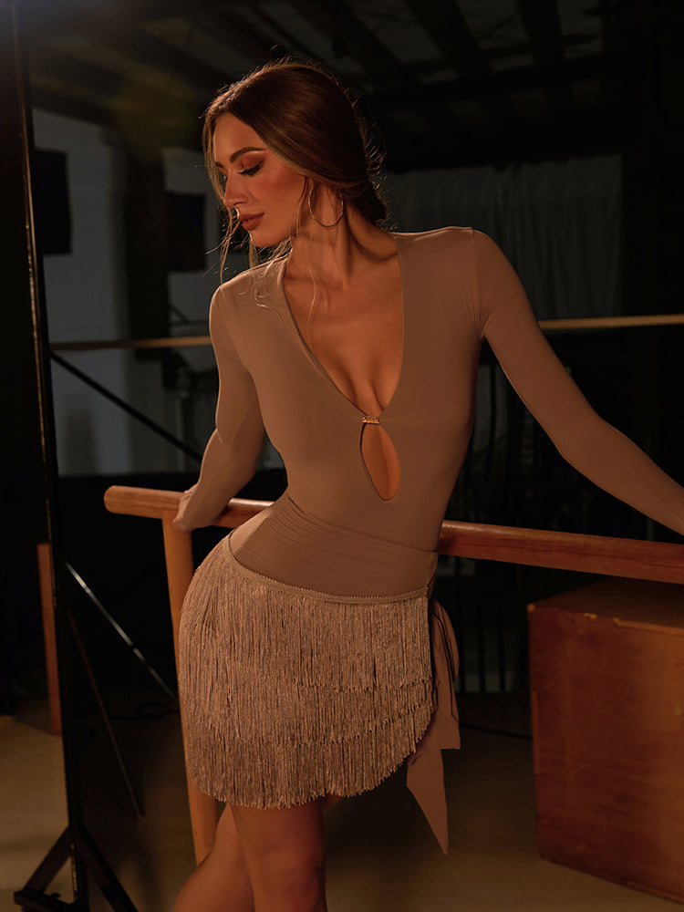 Ripple Fringe Skirt #25086