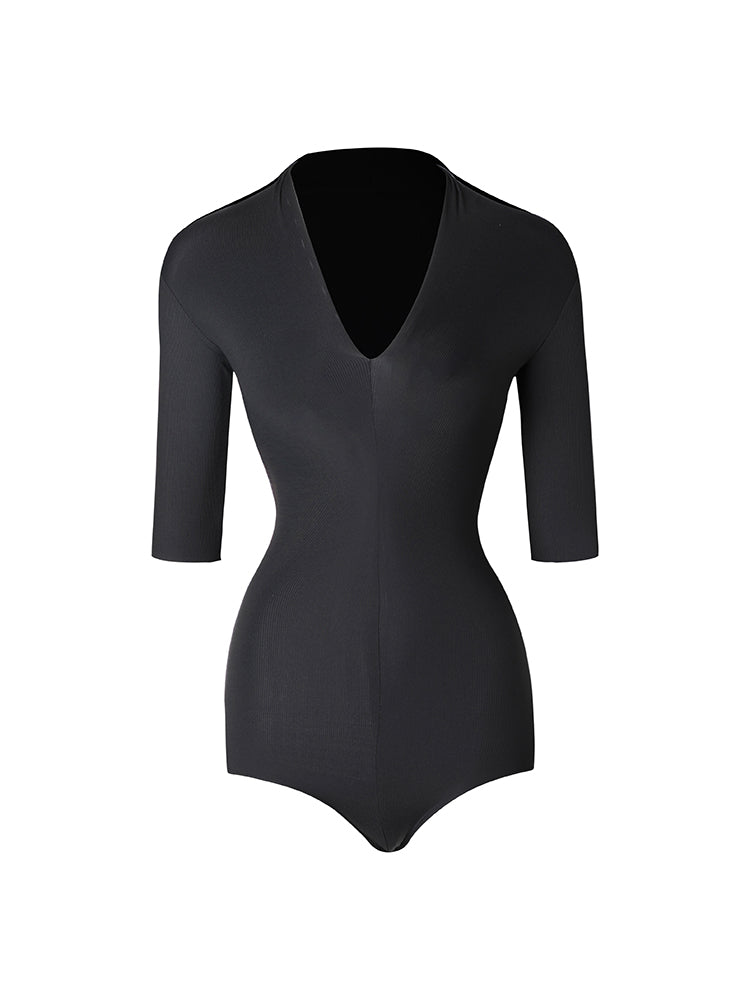 Deep V Bodysuit #2233 – ZYMdancestyle