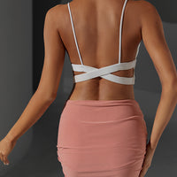Back X Crop Top #1784W